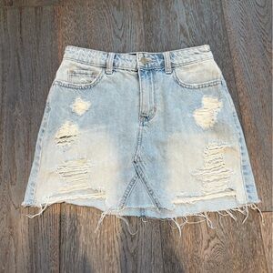 Hollister Blue A-line Mini Skirt for Night Out